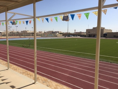 مشروع إنشاء وإعادة تأهيل ملاعب متعددة بكلية الملك فيصل